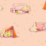 Quilt Tent in Blush
