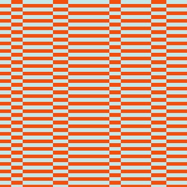 Broken Stripe in Orange Sky